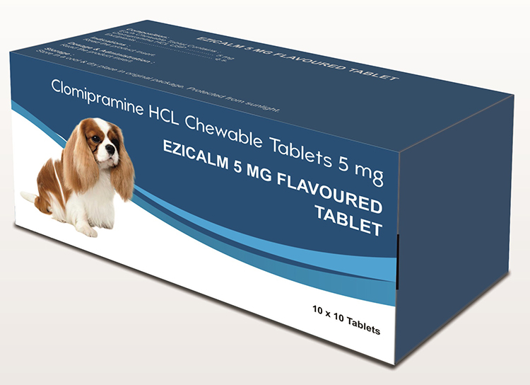 Ezicalm 5 mg (Clomipramine HCL Chewable Tablets 5 mg)