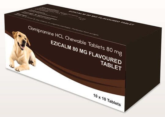 Ezicalm 80 mg  - Clomipramine HCL Chewable Tablets 80 mg