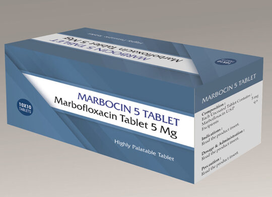 Marbocin 5 mg Tablet (Marbofloxacin Tablet 5 mg)