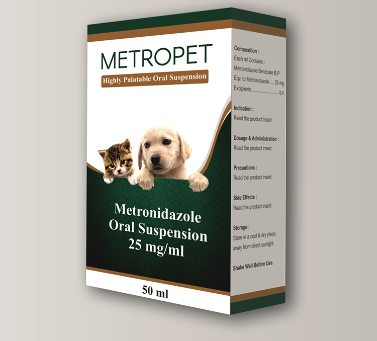 Metropet (Metronidazole Oral Suspension 25mg/ml)