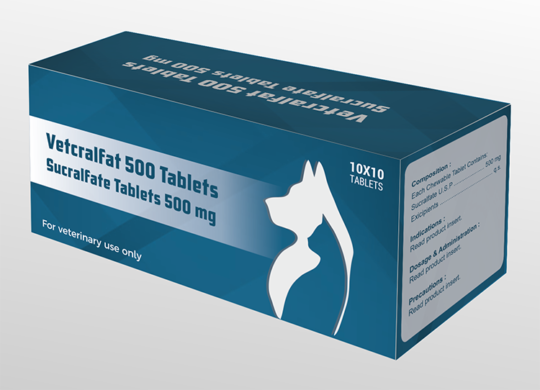 Vetcralfat 500 Tablets - Sucralfate Tablets 500 mg